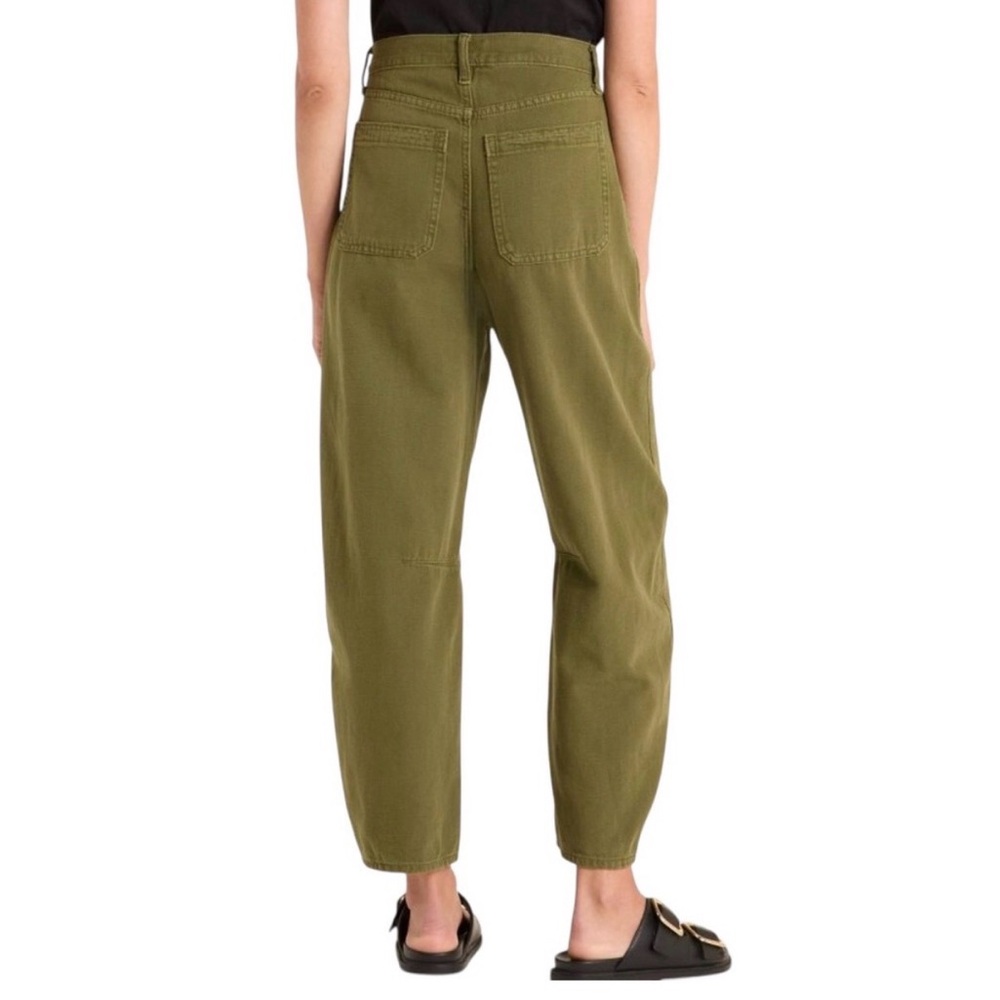 Universal Thread Olive Easy Barrel Utility Pants with Button Front - Picture 2 of 8
